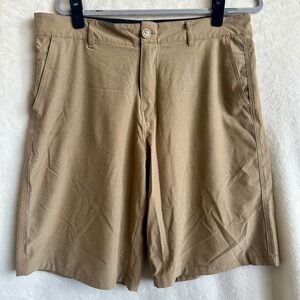 OP OPFlex 4-Way Stretch Tan Performance Hybrid Shorts Size 34 Mens